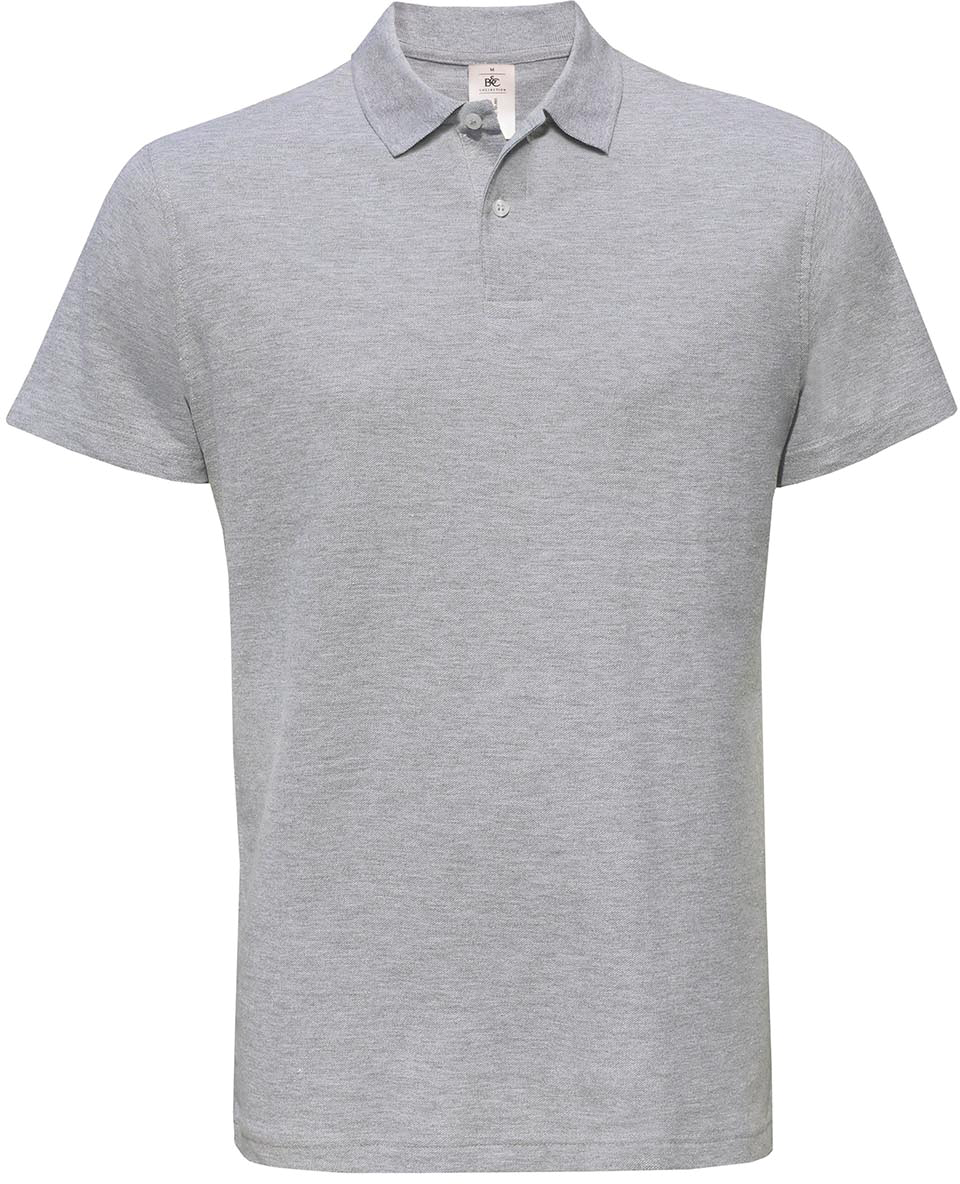 ID.001 · Polo piqué pas cher coloris Heather Grey