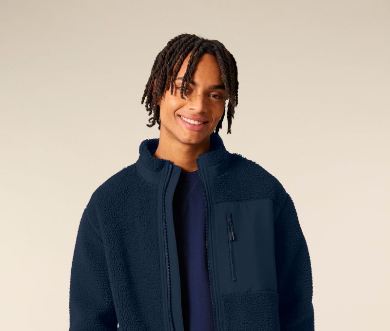 Brooker · Veste sherpa unisexe coupe Relaxed