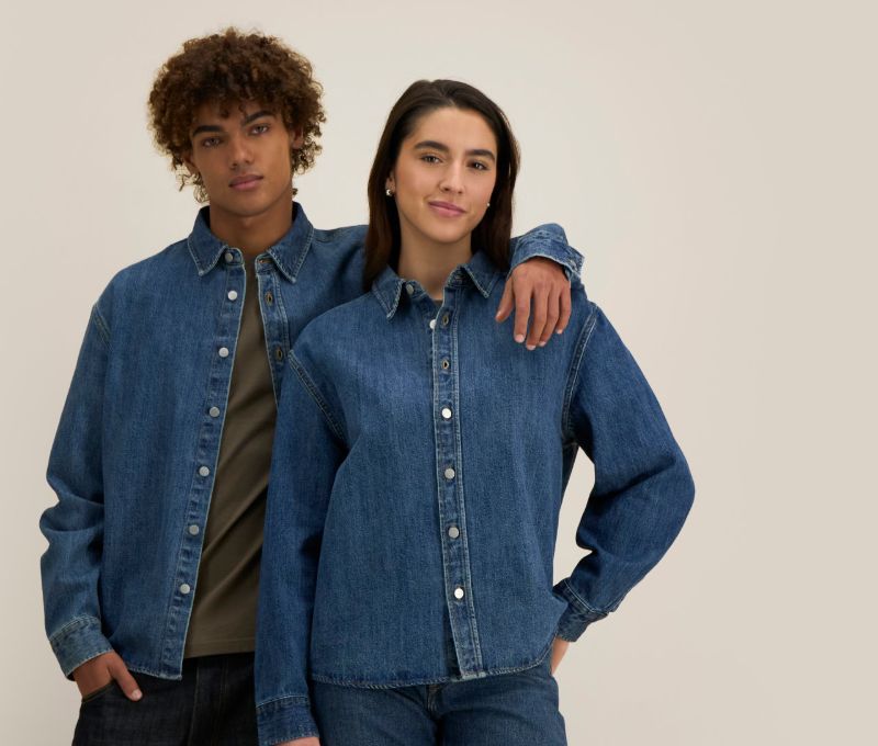 Palmer · Surchemise unisexe en denim