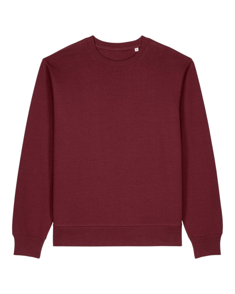 Stanley Thinker · Sweat‑shirt homme col rond en coton recyclé coloris Burgundy