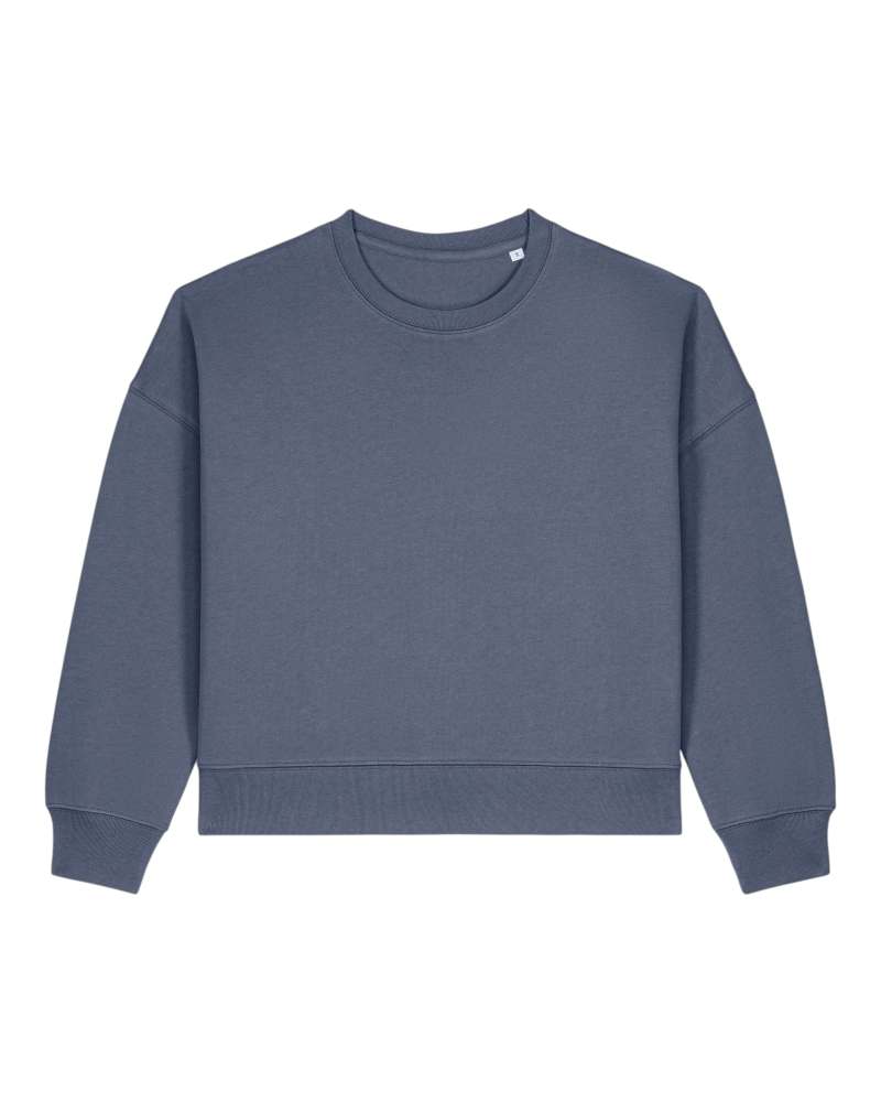 Stella Alma · Sweat‑shirt femme Iconic col rond coloris Blue Grey