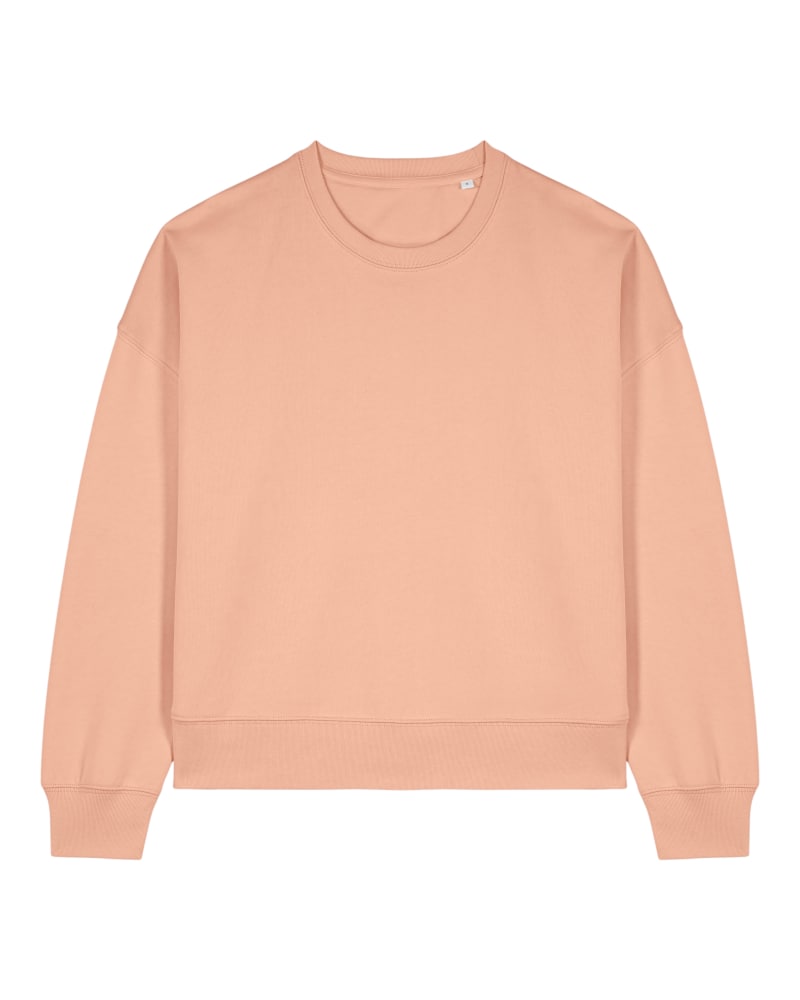 Stella Alma · Sweat‑shirt femme Iconic col rond coloris Fraiche Peche