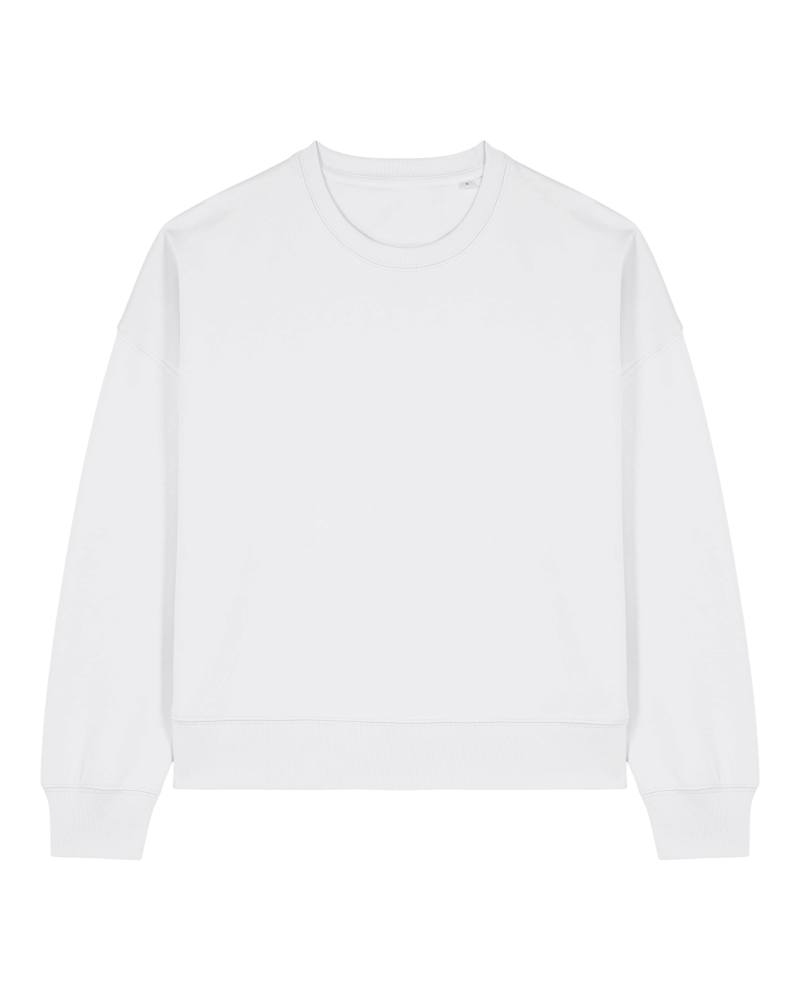 Stella Alma · Sweat‑shirt femme Iconic col rond coloris White