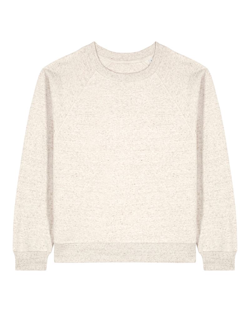 Stella Clara · Sweat‑shirt femme col rond manches raglan coloris Eco-Heather